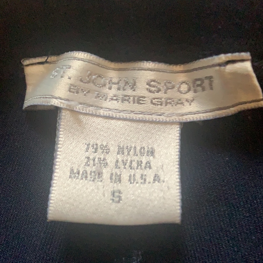 ST. JOHN BY MARIE GRAY NAVY BLUE leggings pants Sz S - Picture 6 of 8